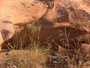 Осыпавшийся вход в штольню. 2011 год