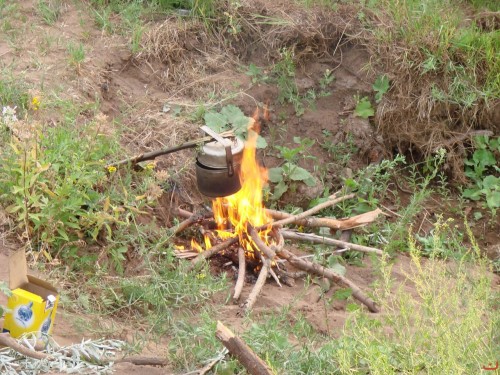 Ночевка на реке Янгиз